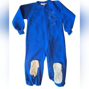 Peekaboo Vintage Footie Pajamas 4T One Piece Construction Theme Embroidered